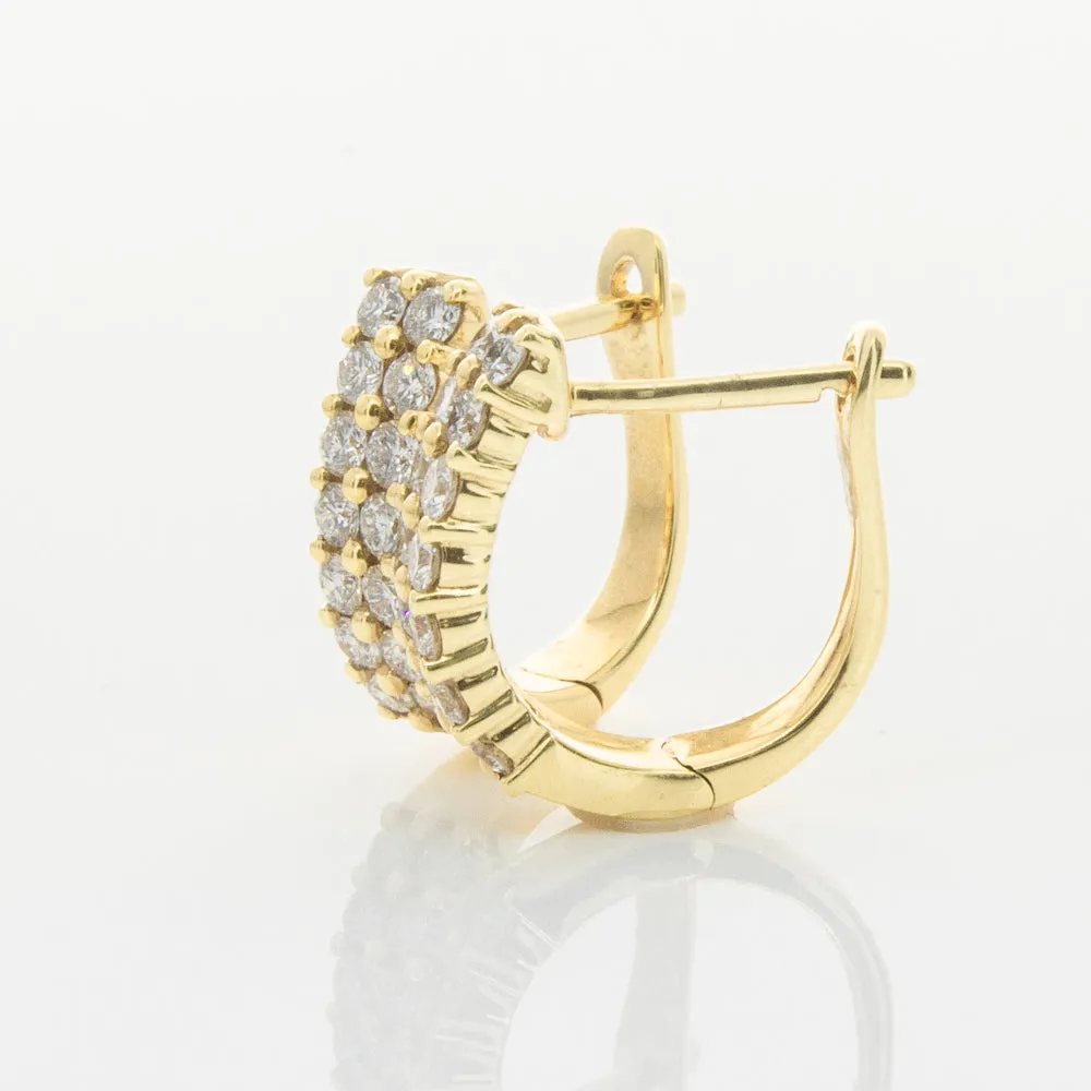 18ct Yellow Gold .50ct Diamond Apollo Earrings