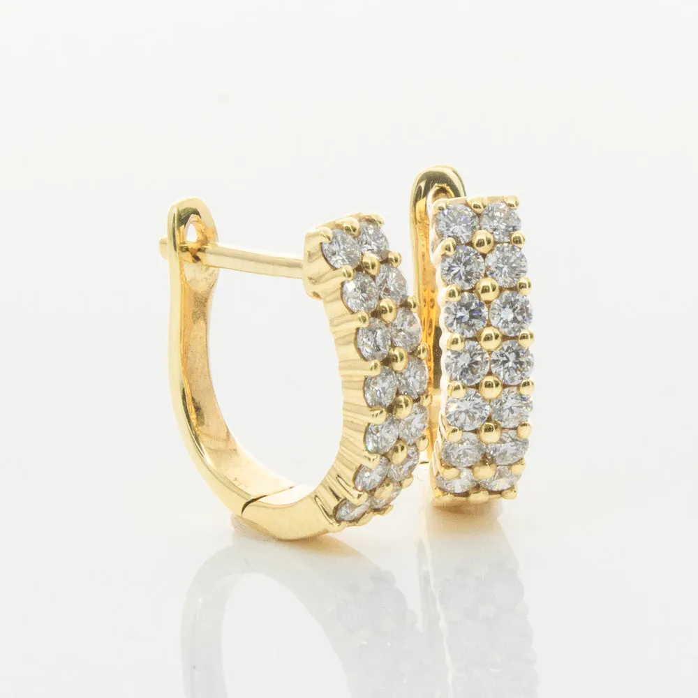 18ct Yellow Gold .50ct Diamond Apollo Earrings