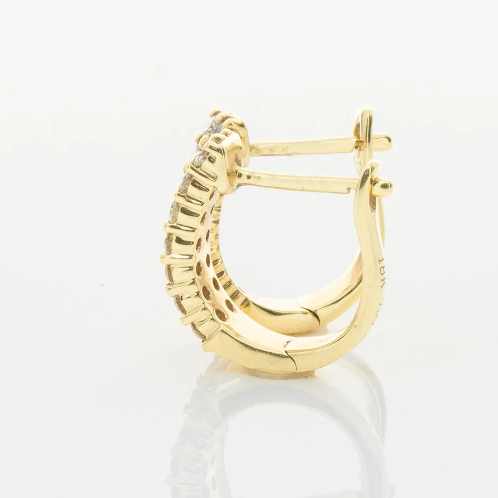 18ct Yellow Gold .50ct Diamond Apollo Earrings